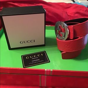 Authentic Gucci Mens Belt, Preowned